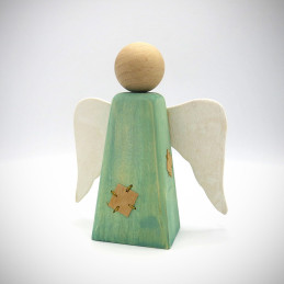 Angeli accolti presepe in legno