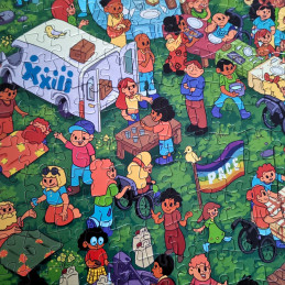 Puzzle "Una tavola ci...